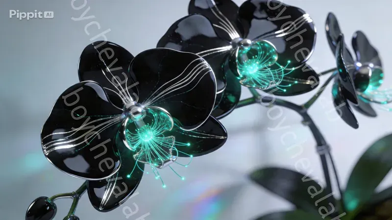 Cybernetic Flora 3D Wallpapers