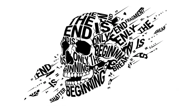 Exploding Object Kinetic Typography Texts