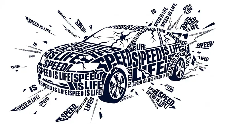 Exploding Object Kinetic Typography Texts