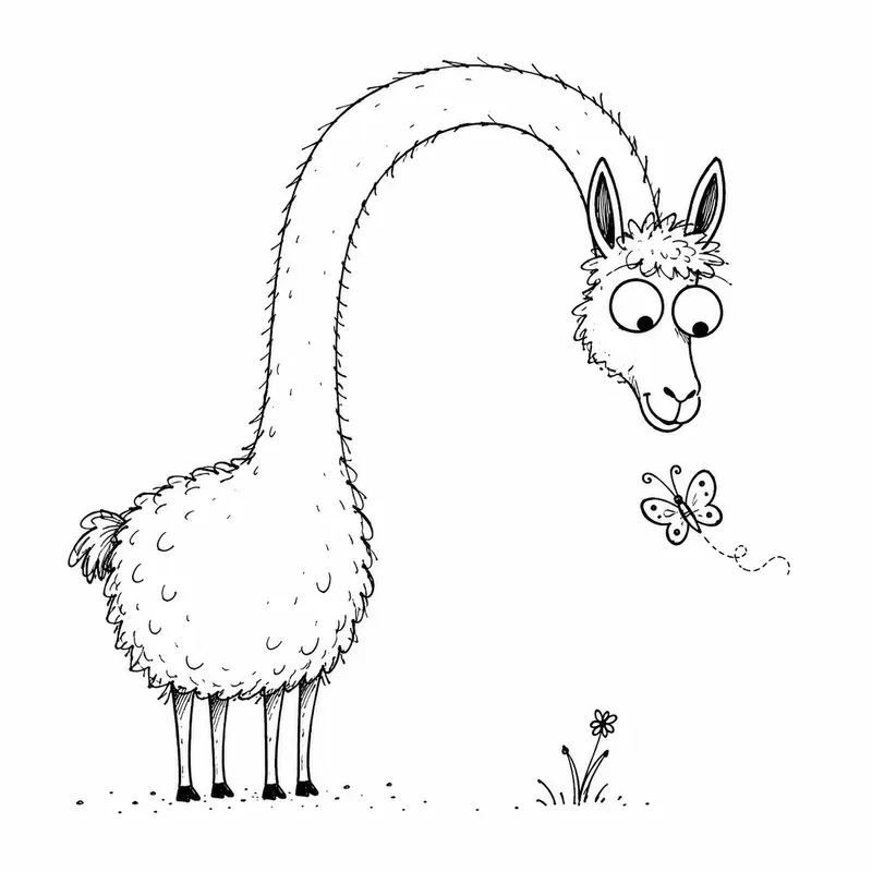 Whimsical Longneck Doodles