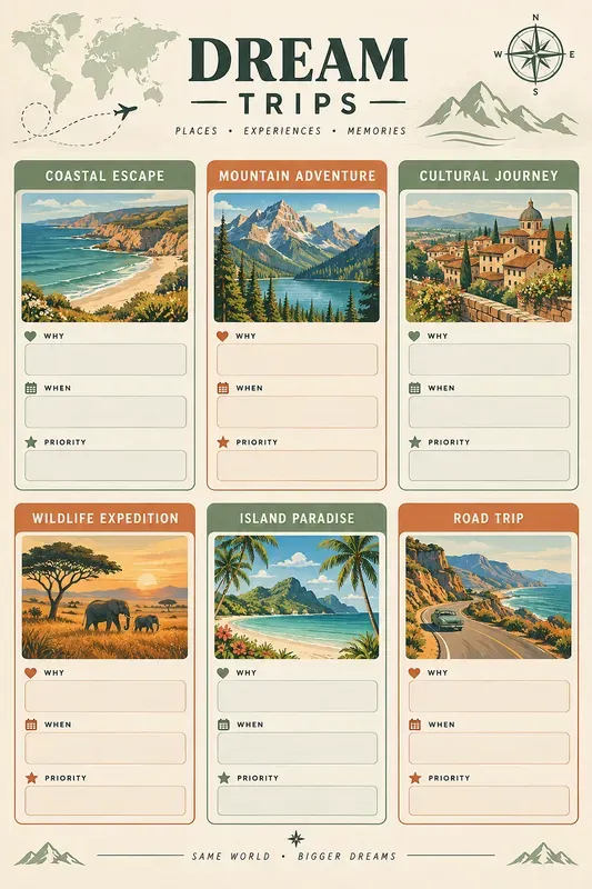 Travel Bucket List Journals