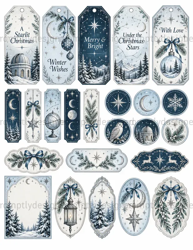 Celestial Christmas Ephemera
