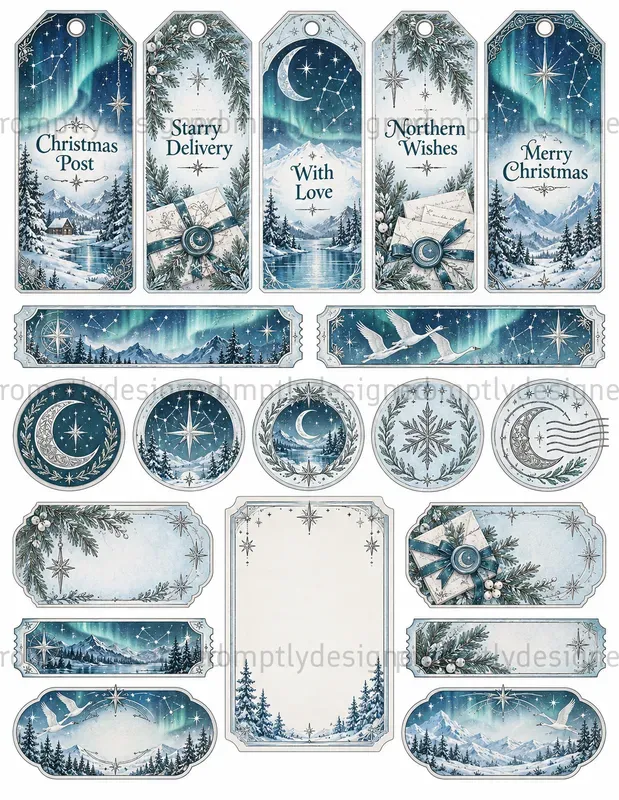Celestial Christmas Ephemera
