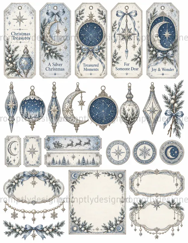 Celestial Christmas Ephemera
