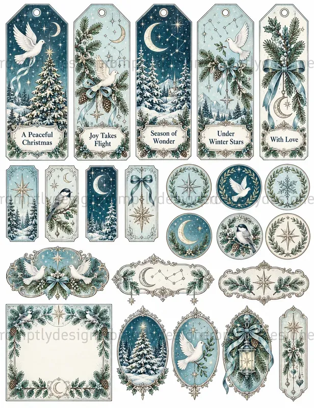 Celestial Christmas Ephemera