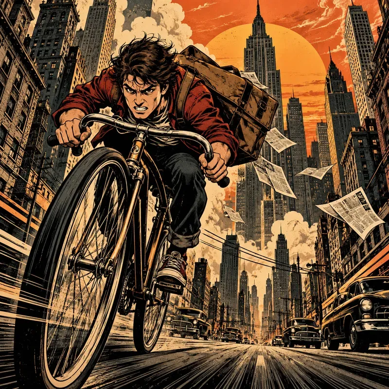Dynamic Vintage Comic Urban Adventures