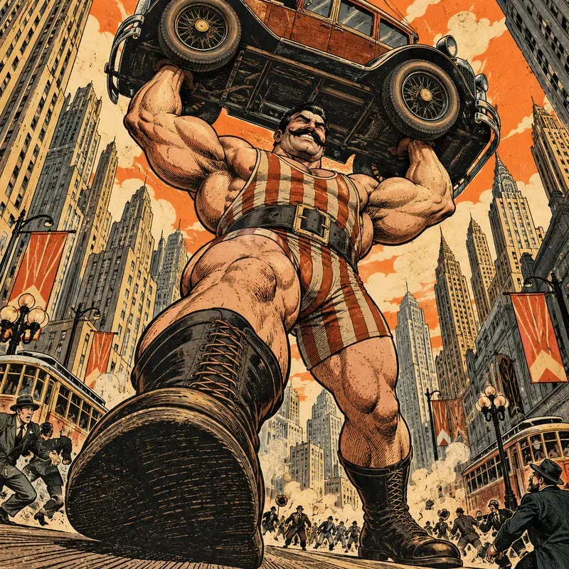 Dynamic Vintage Comic Urban Adventures