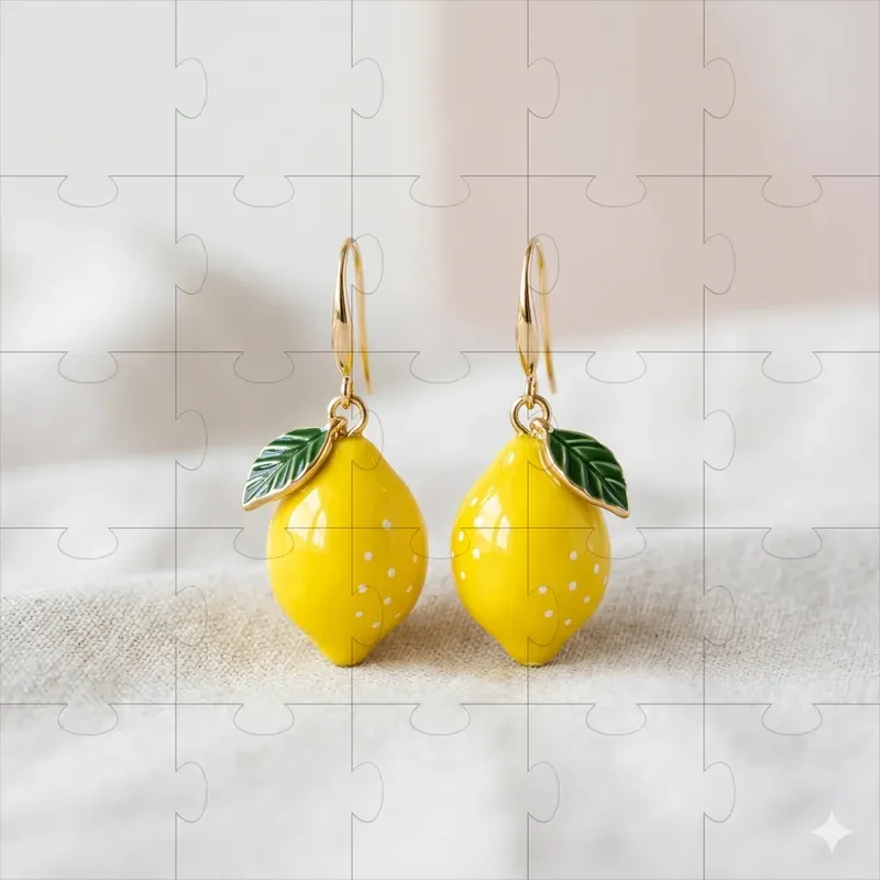 Playful Shaped Earring Photography