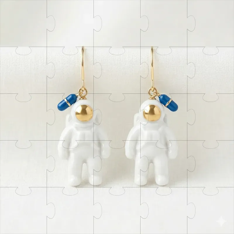 Playful Shaped Earring Photography