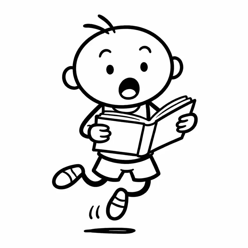 Fun Stick Figures Reading Books