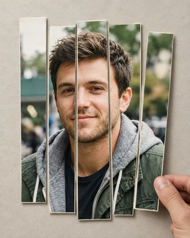 Portrait Slice Effect Generator