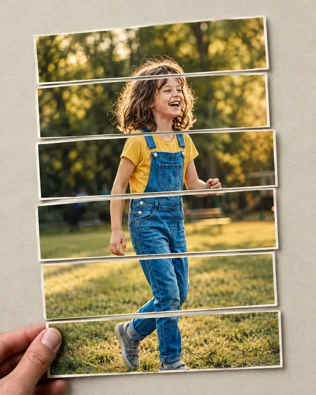 Portrait Slice Effect Generator