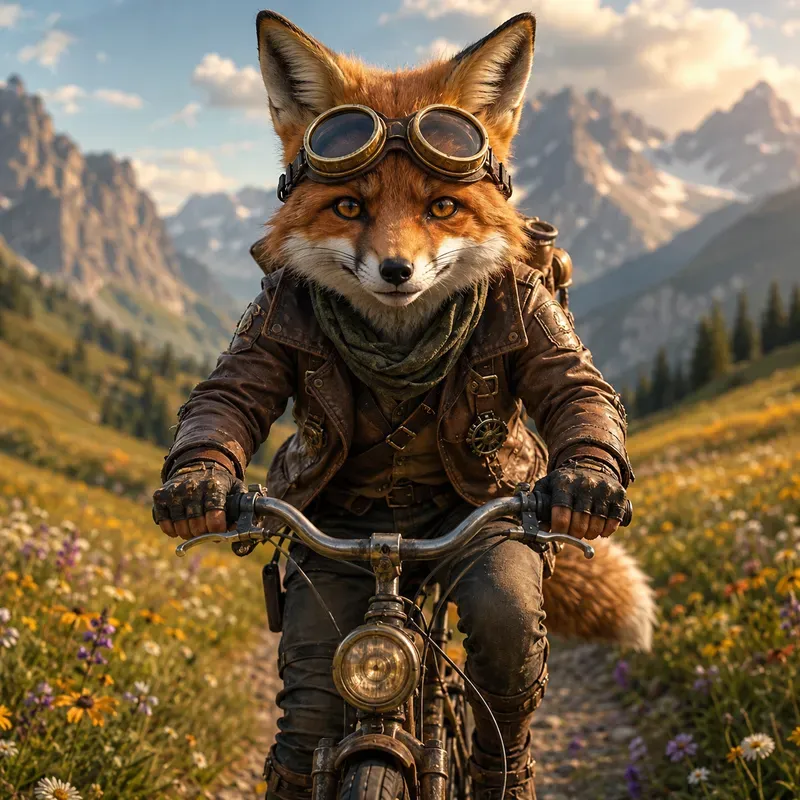 Whimsical Adventure Animal Portraits
