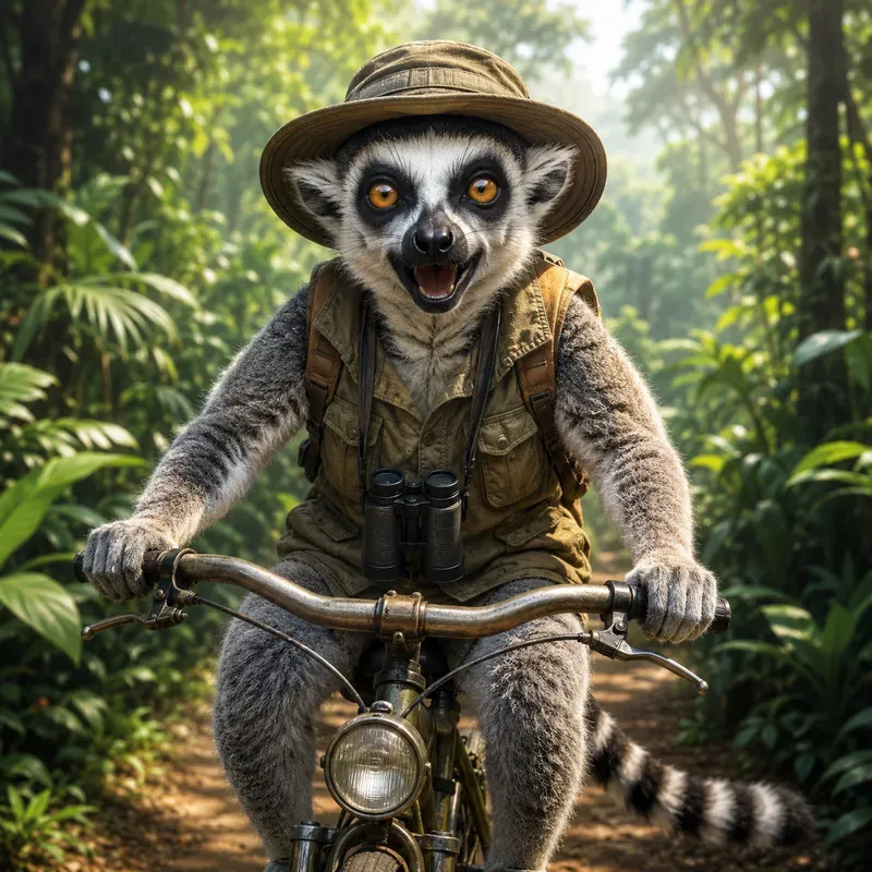 Whimsical Adventure Animal Portraits