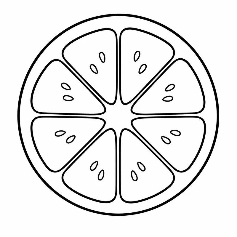 Cute Fruit Coloring Pages