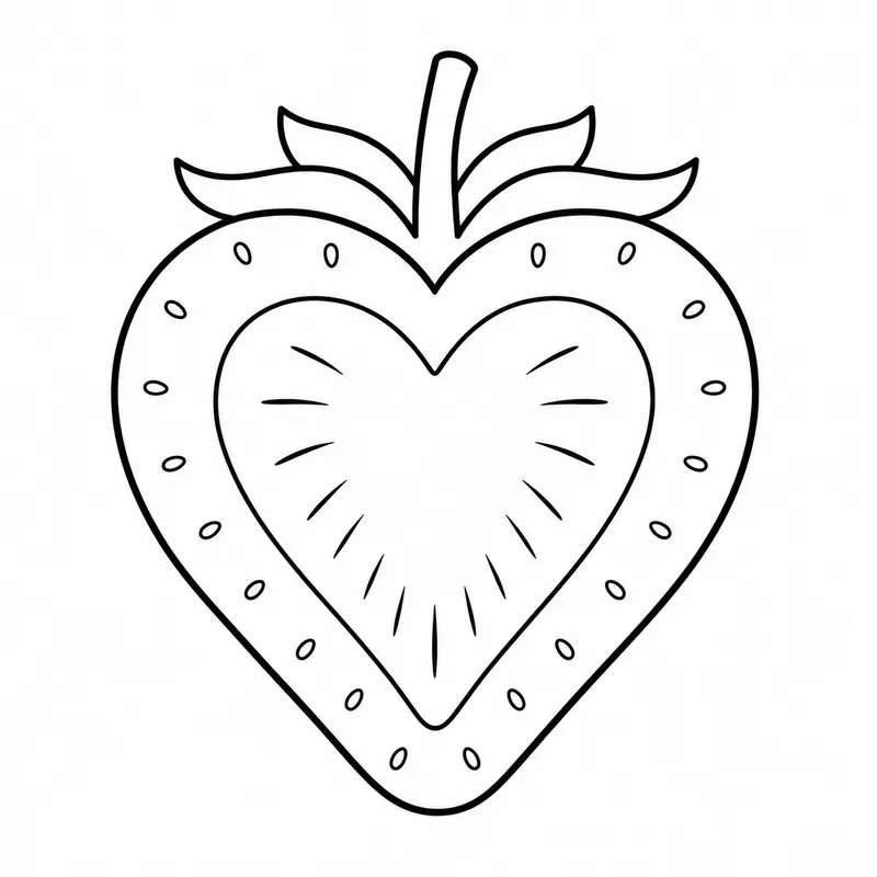 Cute Fruit Coloring Pages