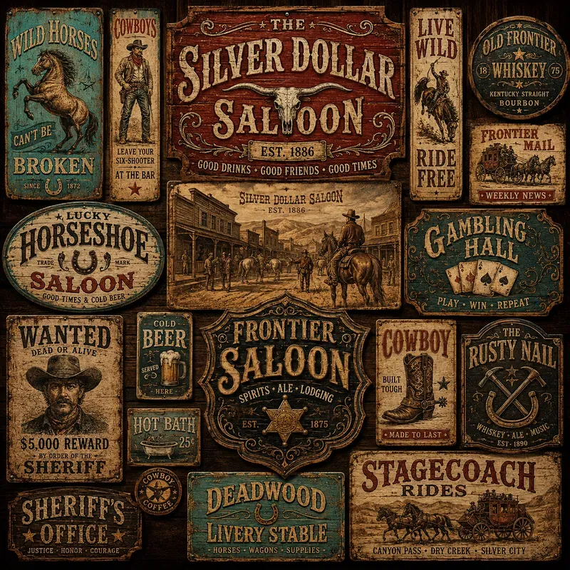 Retro Americana Sign Collections