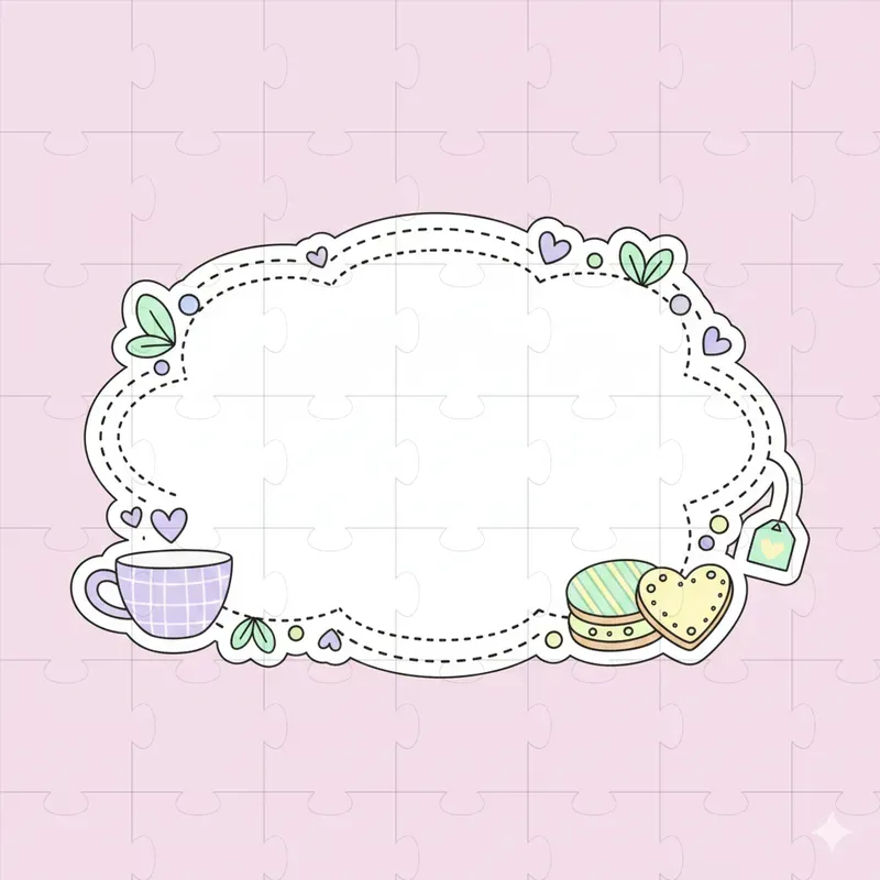 Pastel Journaling Frame Sticker Makers
