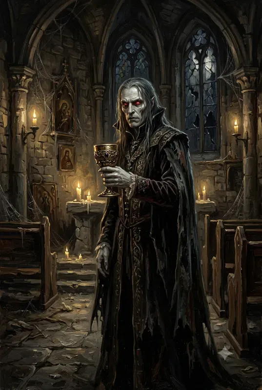 Gothic Dark Fantasy Oil Paintings