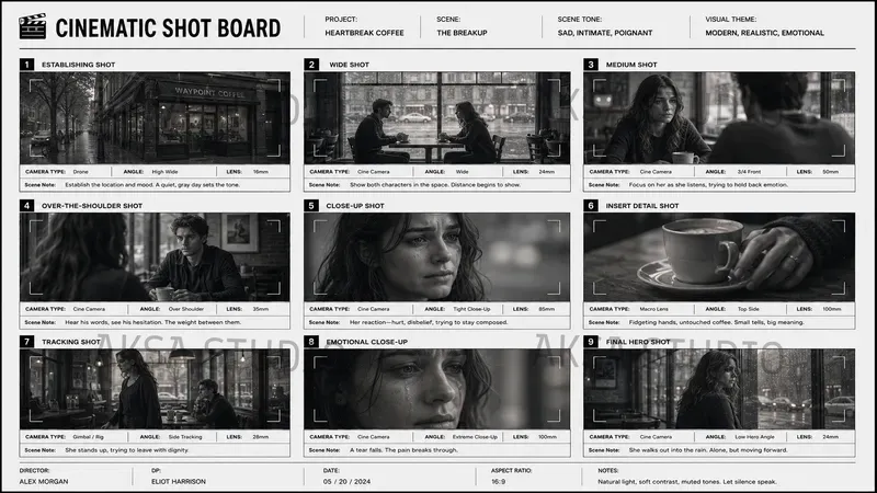 Cinematic Shot Board Creator Pros