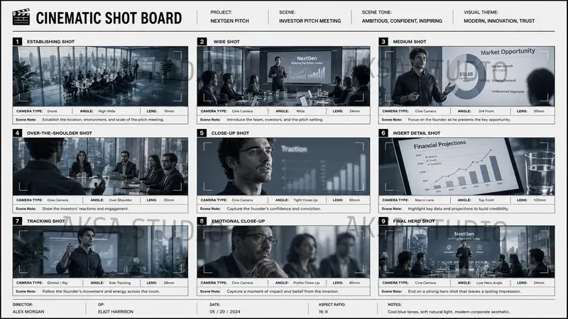 Cinematic Shot Board Creator Pros