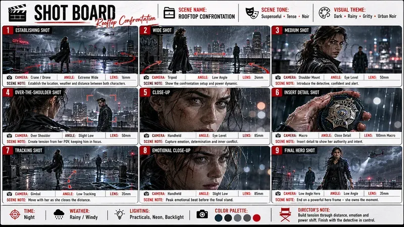 Cinematic Shot Board Creator Pros