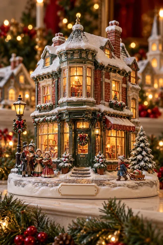 Porcelain Christmas Village Replicas