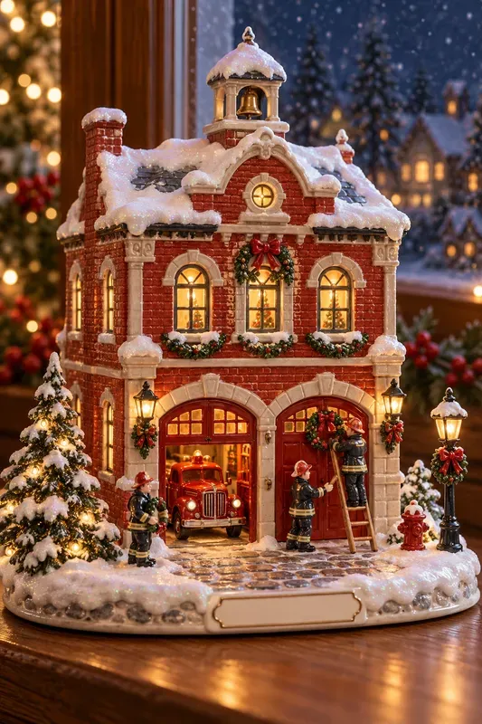 Porcelain Christmas Village Replicas