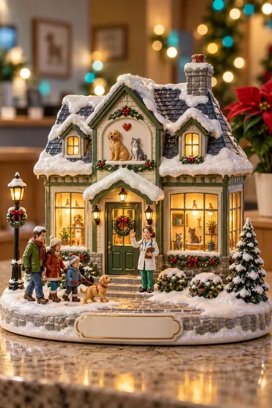 Porcelain Christmas Village Replicas