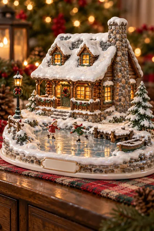 Porcelain Christmas Village Replicas