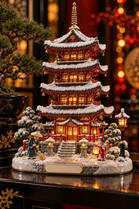 Porcelain Christmas Village Replicas