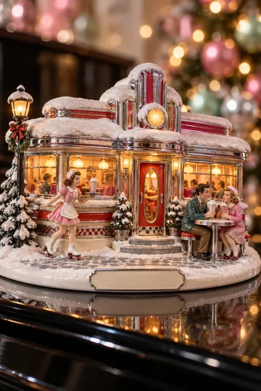 Porcelain Christmas Village Replicas