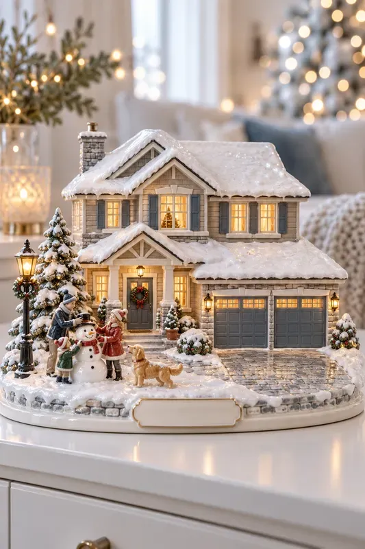 Porcelain Christmas Village Replicas