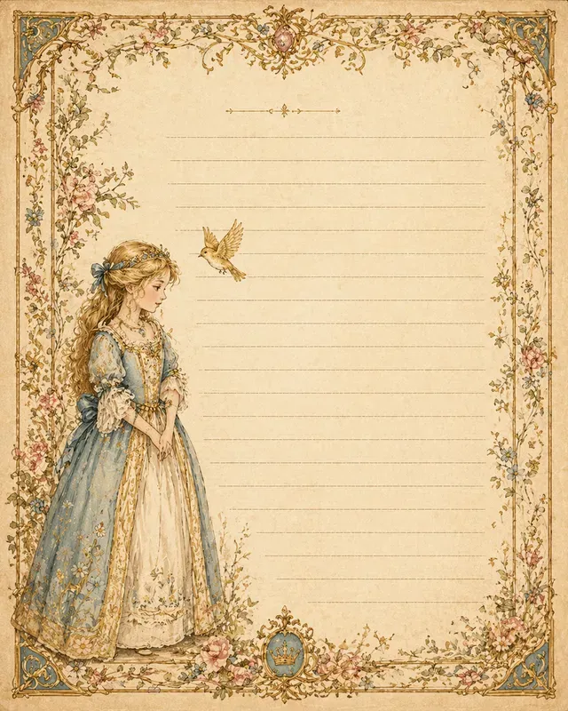 Alice Medieval Paper Illustration Sets