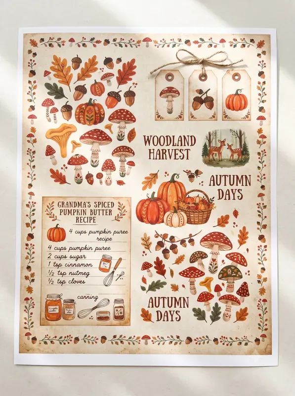 Cottagecore Mushroom Journal Kits