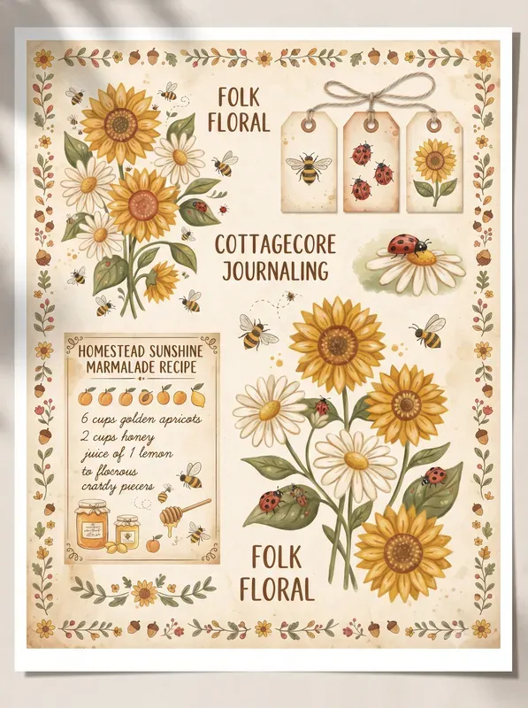 Cottagecore Mushroom Journal Kits