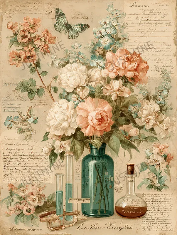 Antique Floral Ephemera Junk Journals