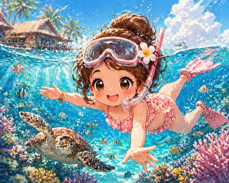 Kawaii Travel Experience Scenes