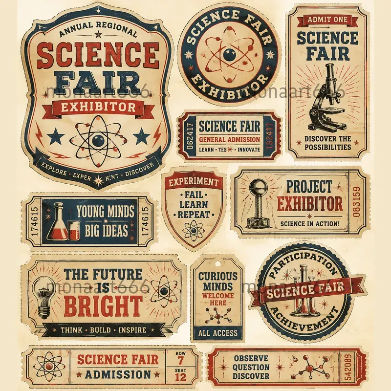 Vintage Ticket Booth Ephemera Sheets