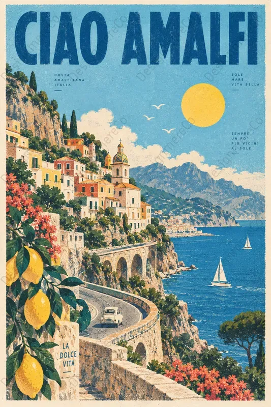 Retro Riso Travel Poster Generator