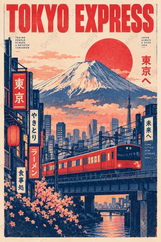 Retro Riso Travel Poster Generator