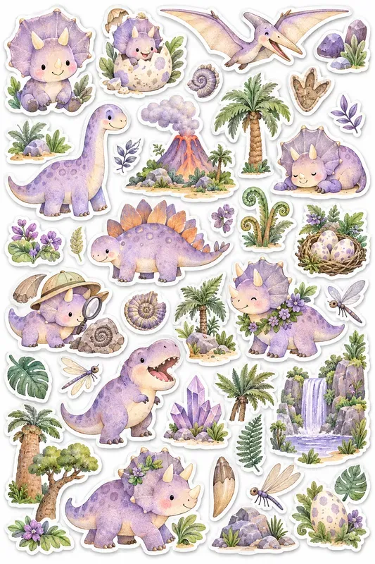 Whimsical Sticker Sheet Set Creator