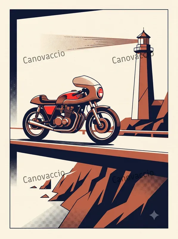 Retro Screenprint Editorial Postcards