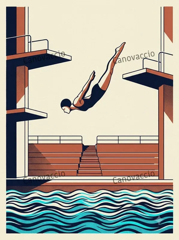 Retro Screenprint Editorial Postcards