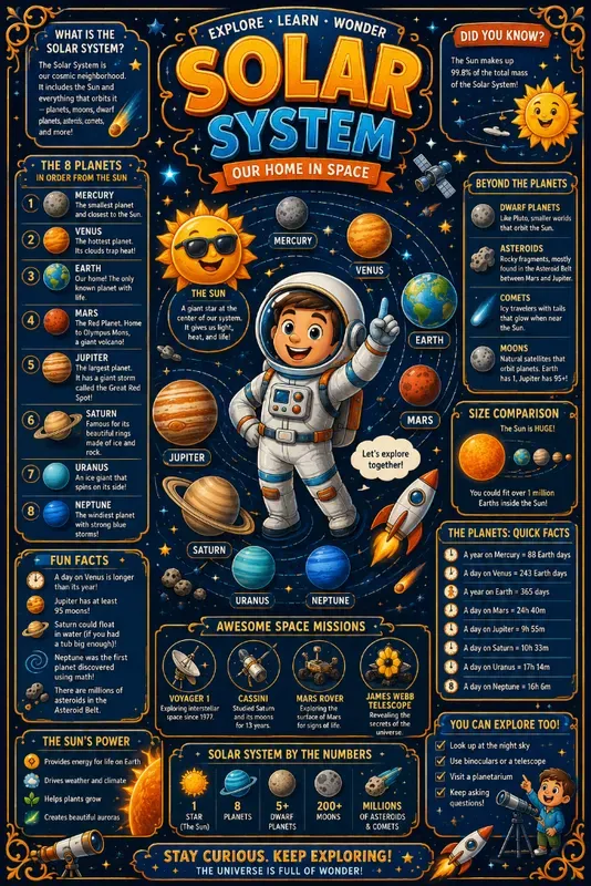 Cartoon Educational Infographic Posters