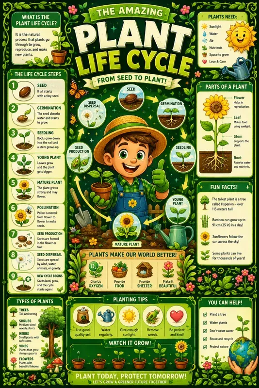 Cartoon Educational Infographic Posters