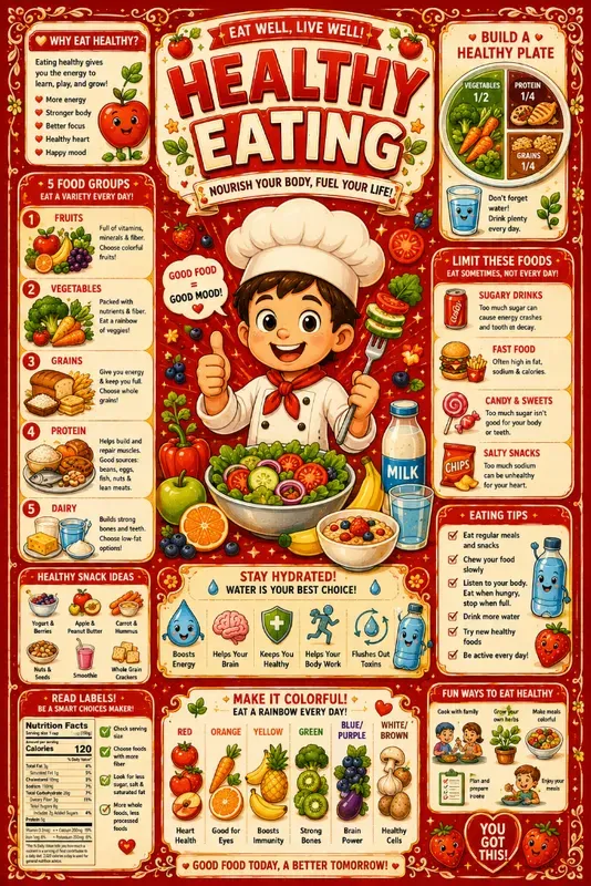 Cartoon Educational Infographic Posters