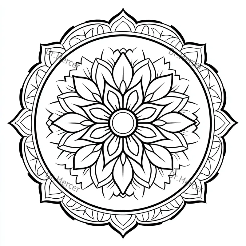 Mandala Coloring Book Pages