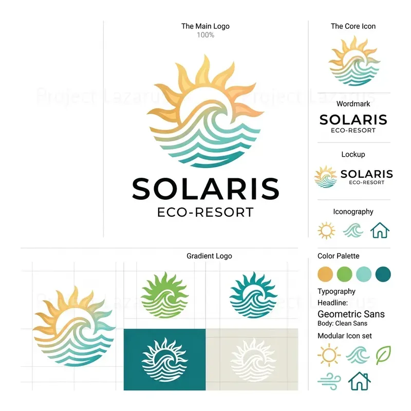 Eco Resort Logos And Branding Systems