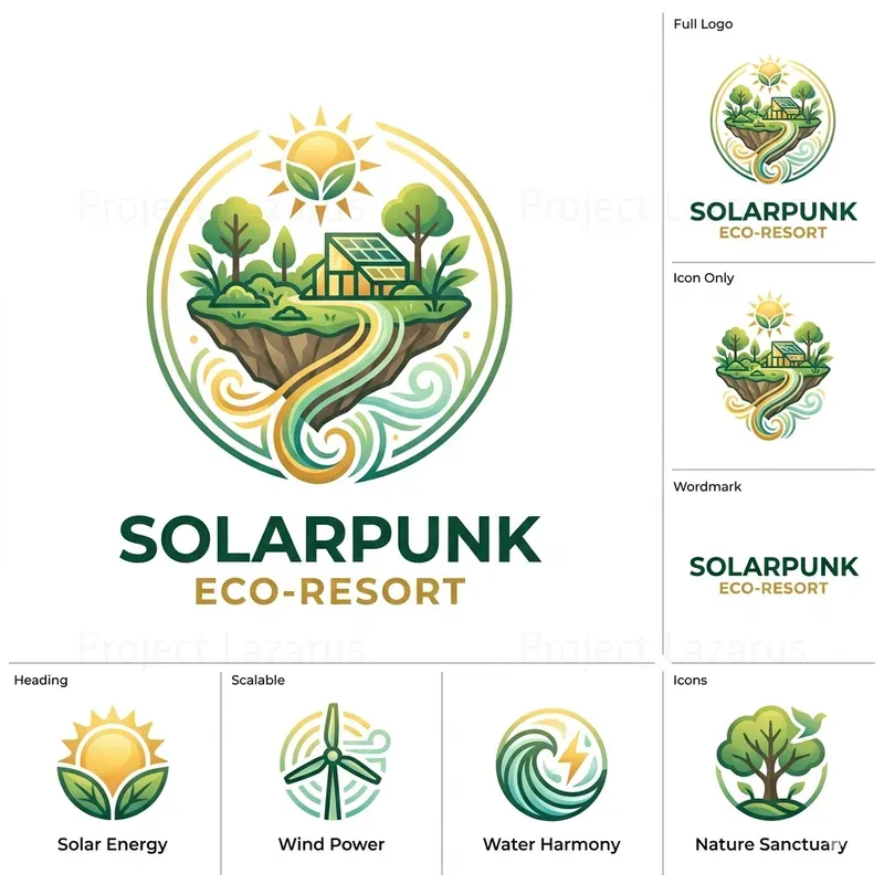 Eco Resort Logos And Branding Systems
